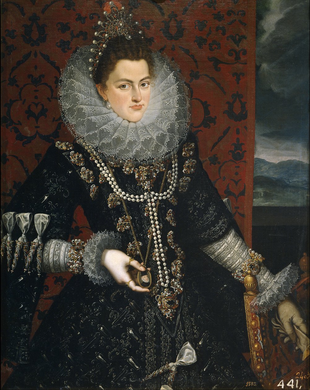Die Infantin Isabel Clara Eugenia 1566-1633, 1598-1599 von Juan Pantoja de la Cruz