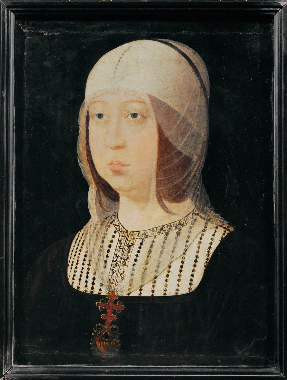 Isabella die Katholische von Kastilien, Frau von Ferdinand von Aragon von Juan de (attr. to) Flandes