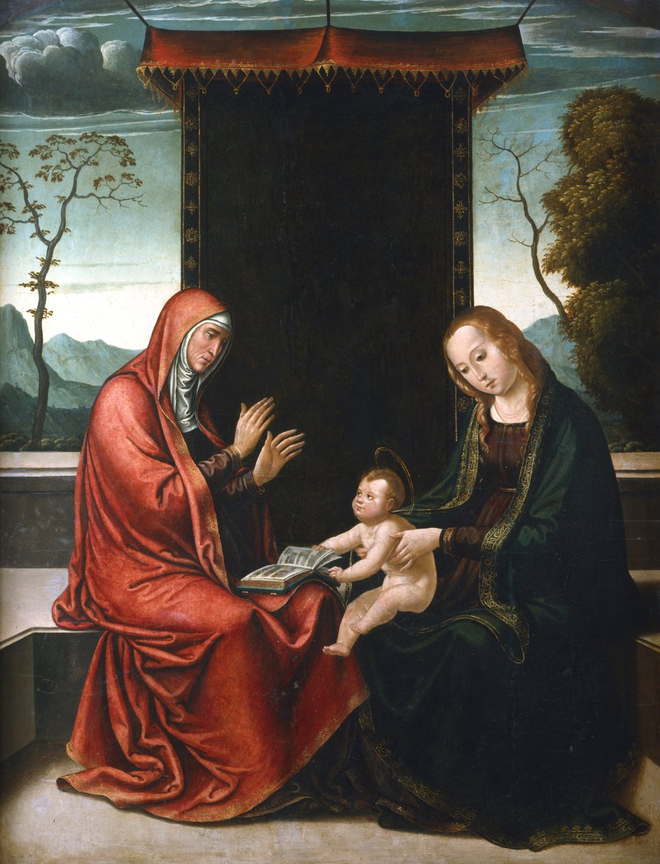 St. Anna, die Jungfrau und das Kind, ca. 1520-1565 von Juan de Borgona the Younger