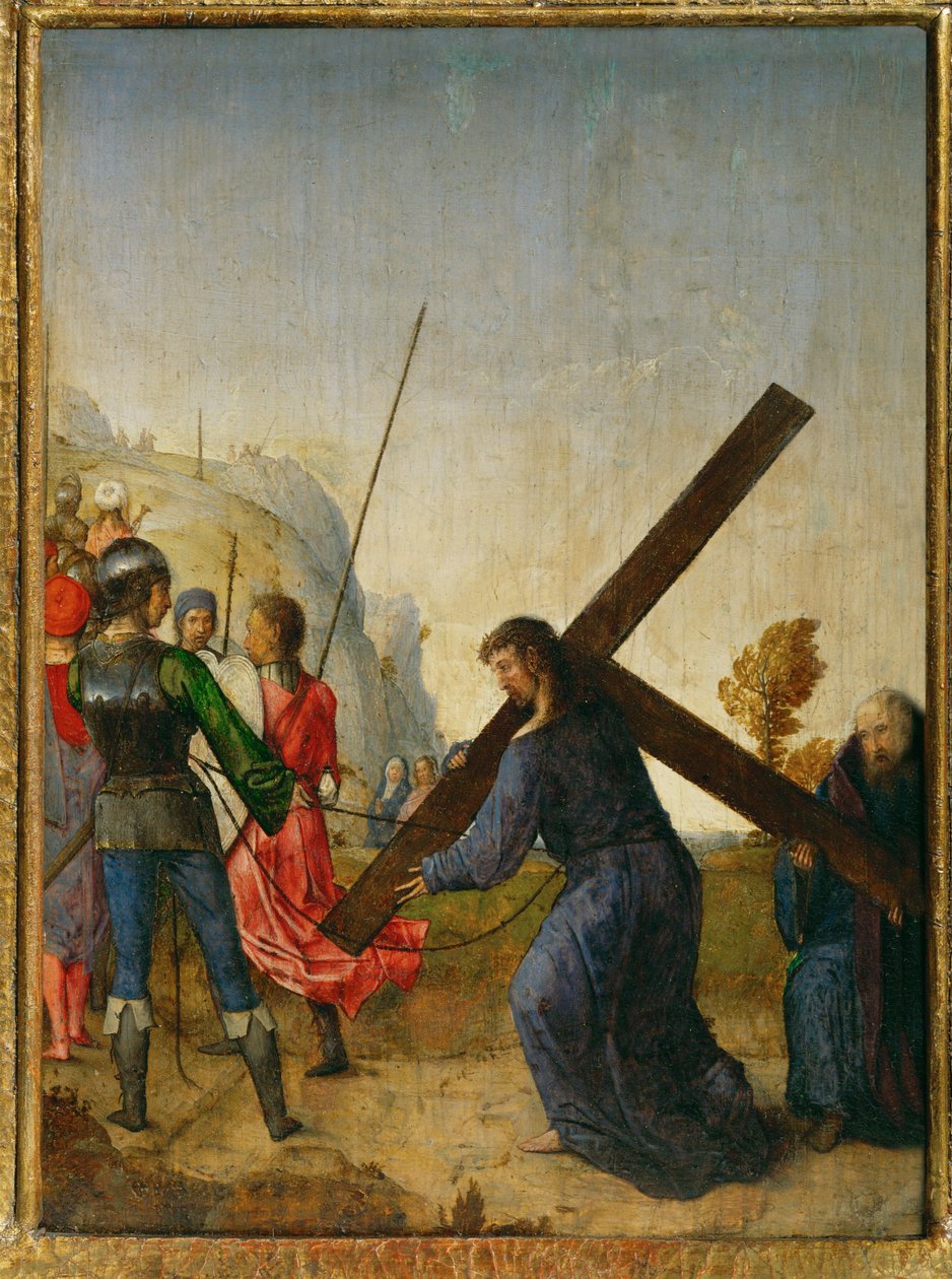 Christus trägt das Kreuz von Juan de Flandes