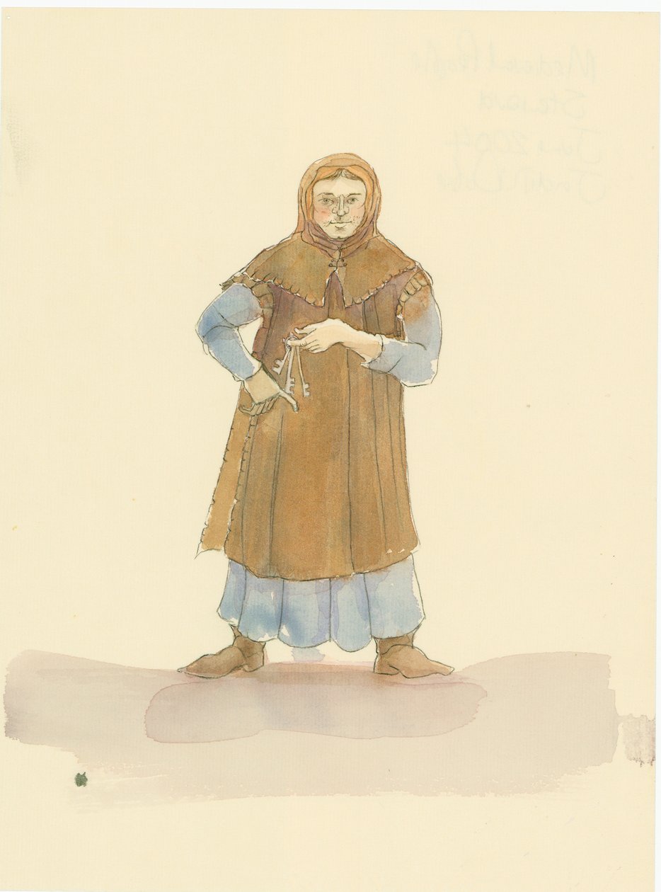 Ein mittelalterlicher Verwalter, der für den Haushalt und das Anwesen eines Lords verantwortlich war, 2004 von Judith Dobie