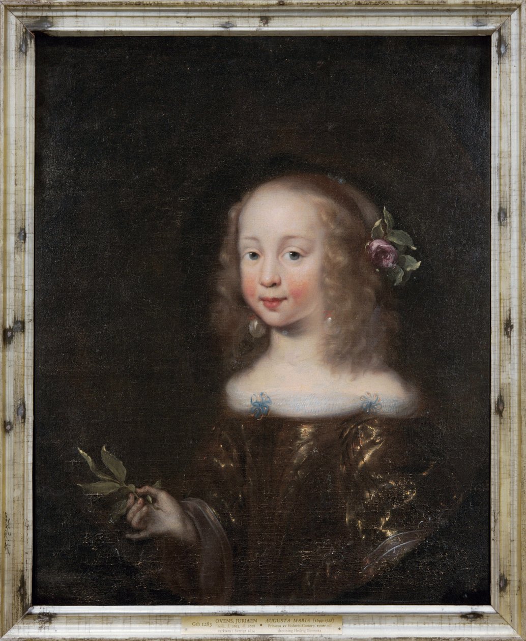 Augusta Maria, 1649-1728, Prinzessin von Holstein-Gottorp von Jürgen Ovens