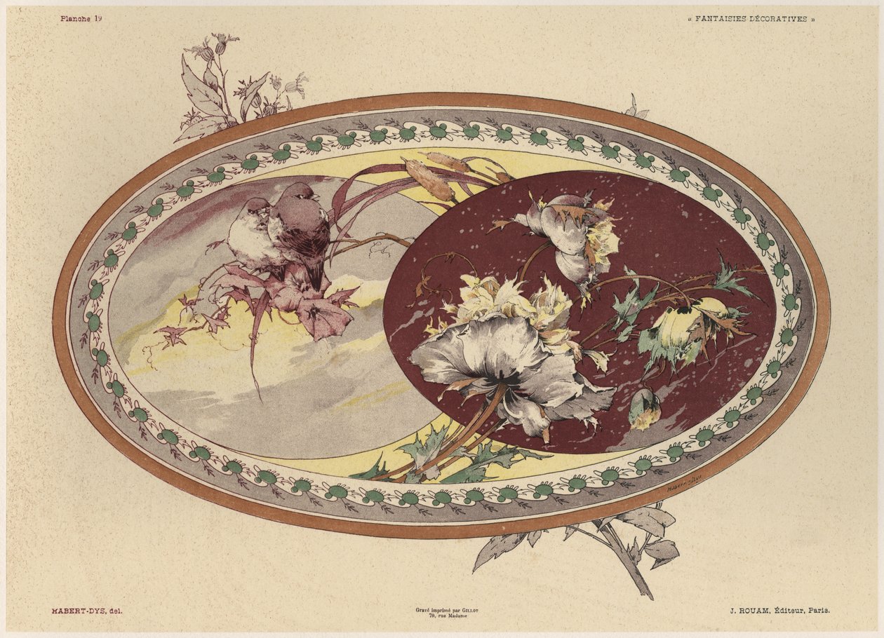 Vögel und Blumen, Tafel 19 aus 
