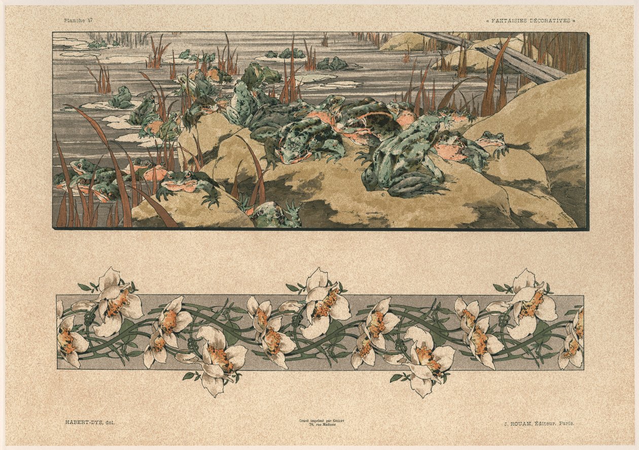Kröten und Blumen, Tafel 47 aus 