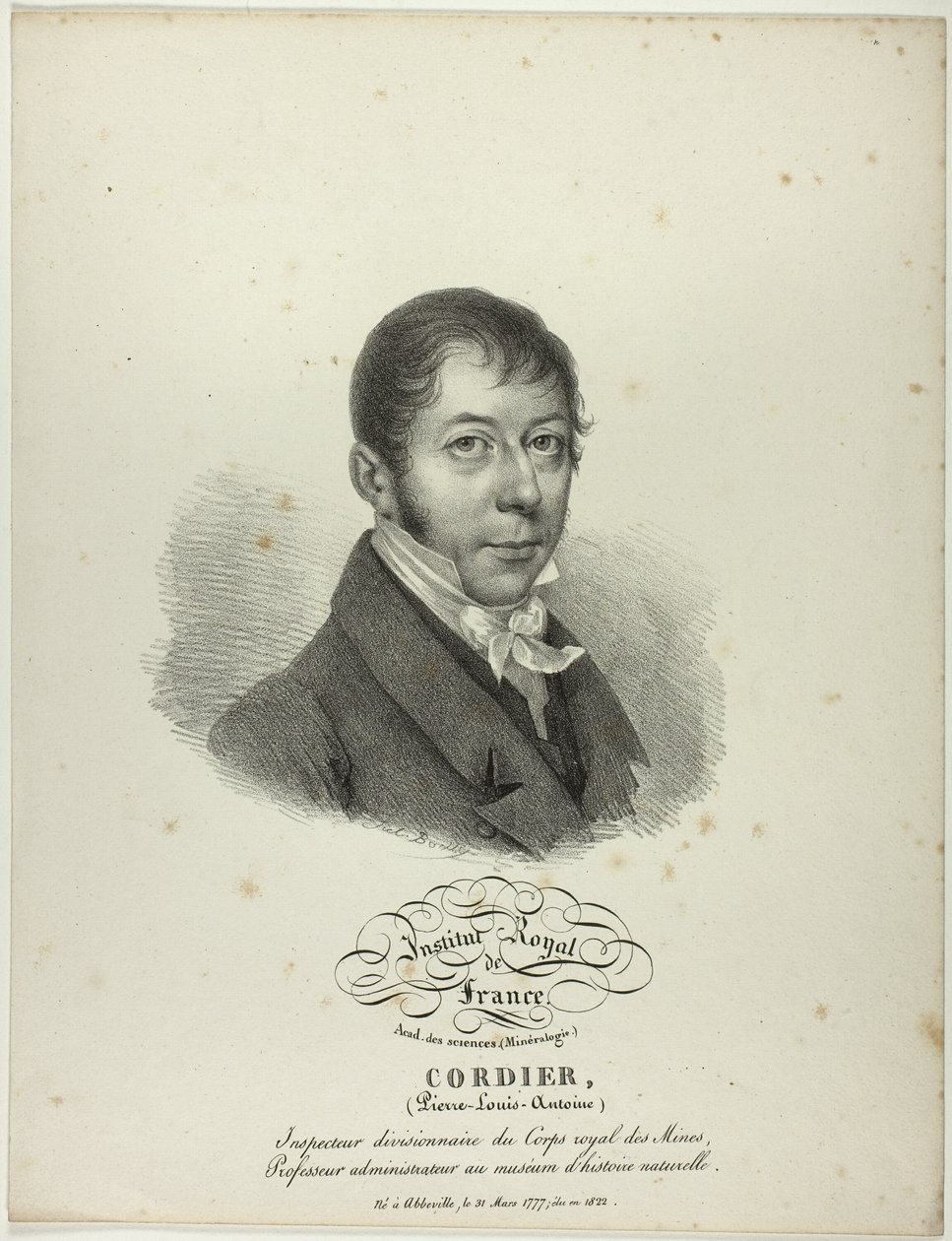 Porträt von Pierre-Louis-Antoine Cordier von Jules Boilly