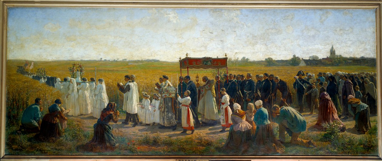 La bénédiction des blés en Artois von Jules Breton