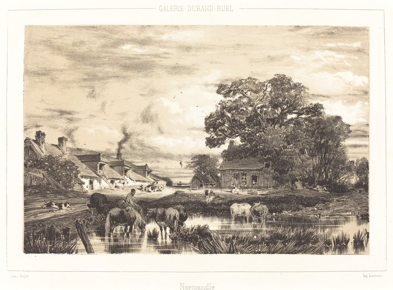 Ansicht in der Normandie von Jules Dupré