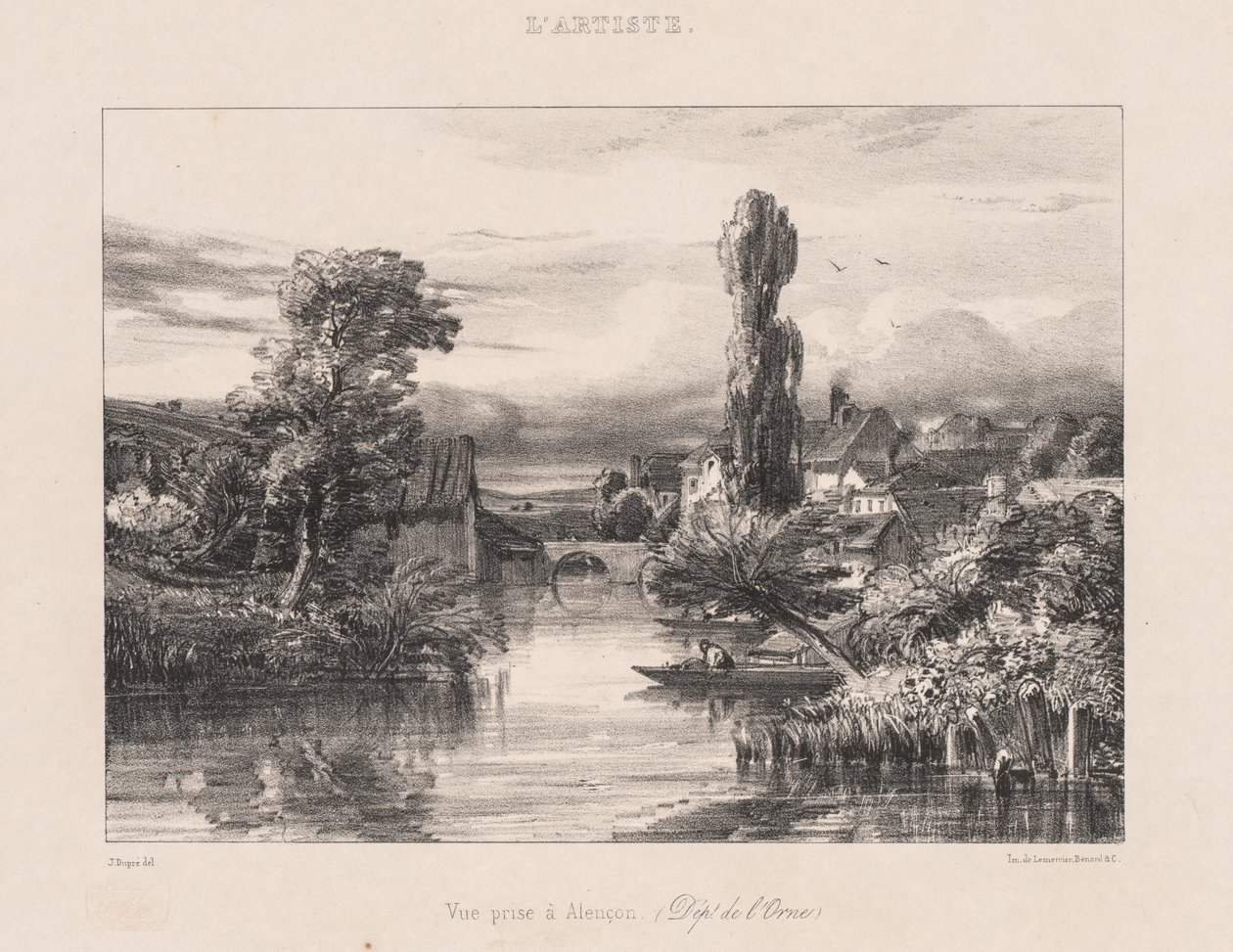 Ansicht von Alençon, 1839 von Jules Dupré