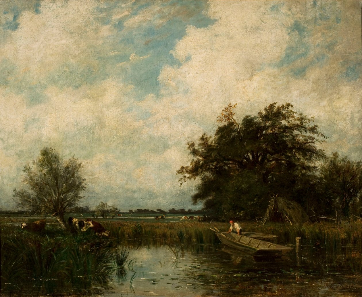 Landschaft mit Teich von Jules Dupré