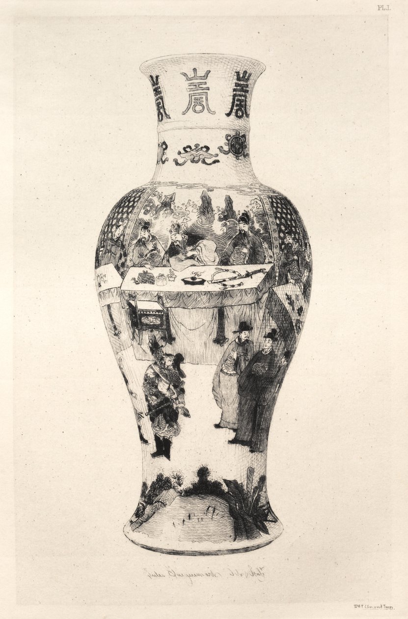 Geschichte der Keramikkunst: Eine beschreibende und philosophische Studie der Töpferei...Tafel II, 1877 von Jules Ferdinand Jacquemart