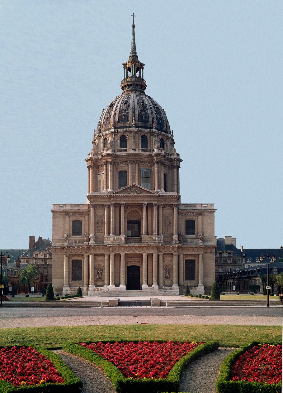 Südansicht der Kuppel des Hôtel des Invalides, realisiert von Jules Hardouin Mansart (1646-1708) nach einem Entwurf von Libéral Bruand. 1679-1708 Paris von Jules Hardouin Mansart
