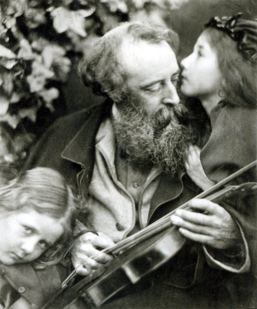 Das Flüstern der Rose, ein Porträt von George Frederick Watts von Julia Margaret Cameron