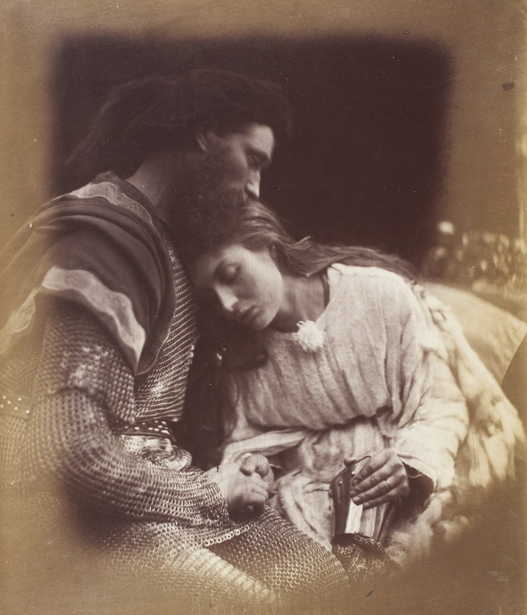 Der Abschied von Sir Lancelot und Königin Guinevere von Julia Margaret Cameron