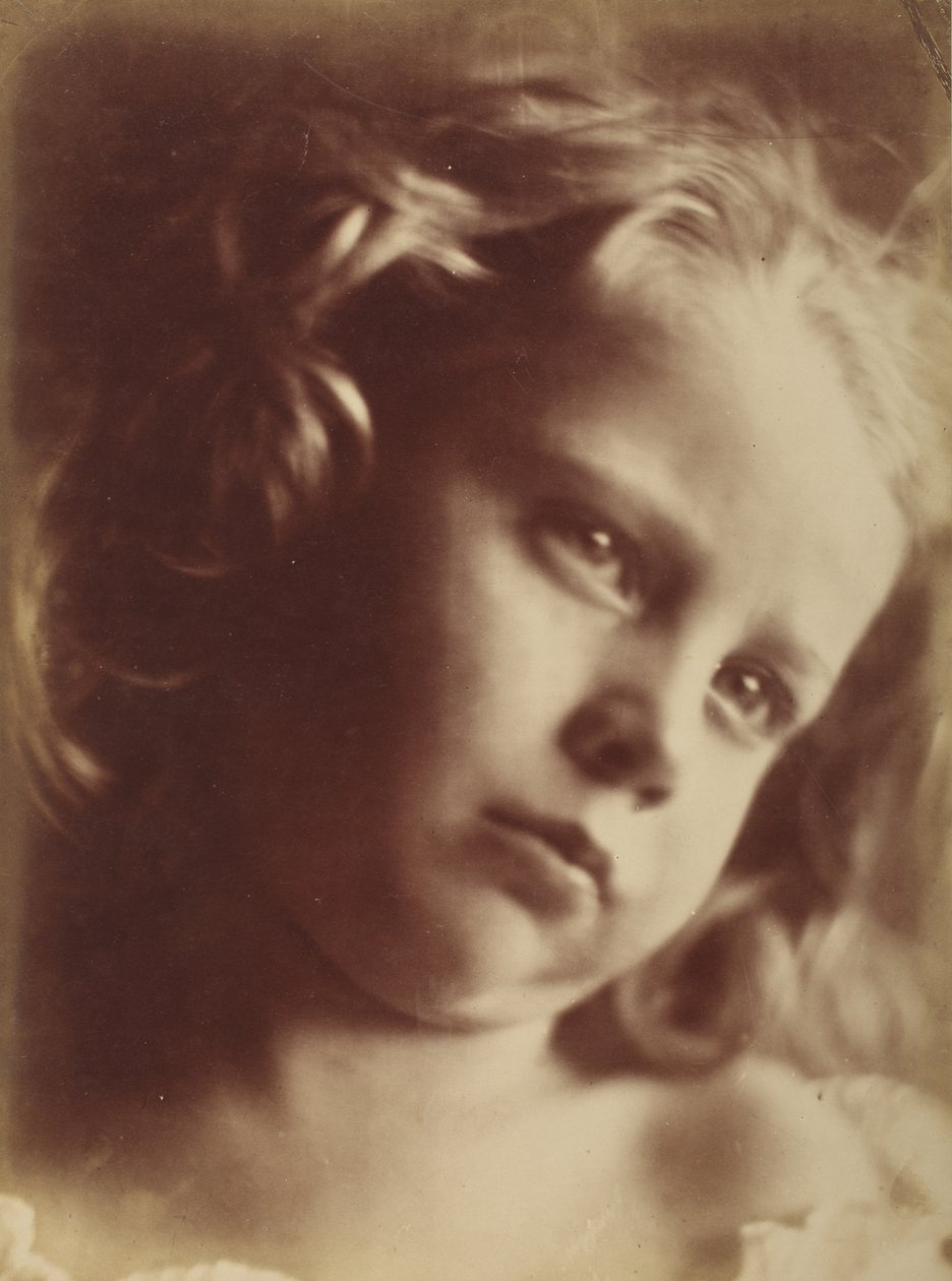 Kinderkopf, Freshwater, 1866 (Aus dem Leben, nicht vergrößert) von Julia Margaret Cameron
