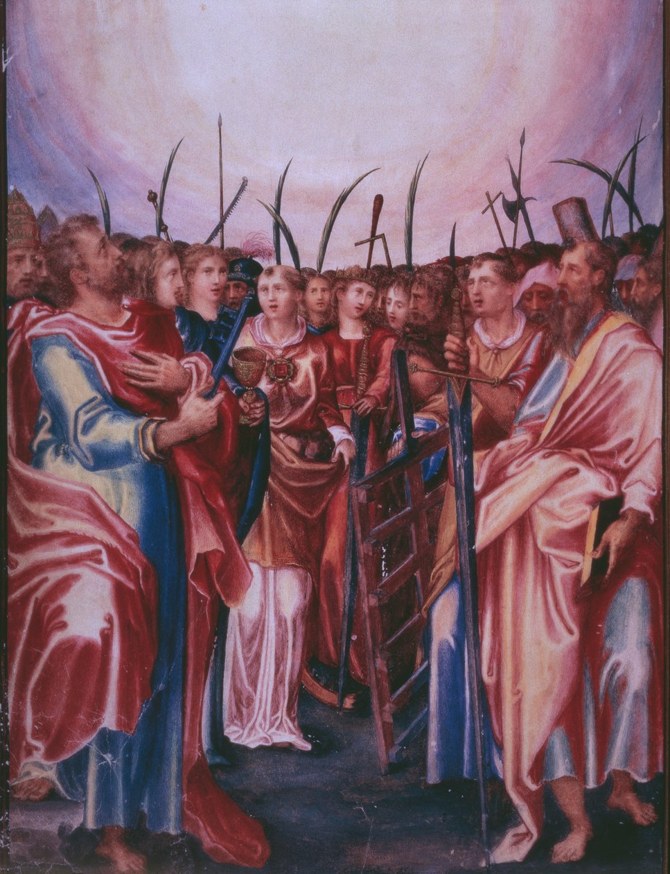 Allerheiligen, aus einer Faksimile des Breviers von König Philipp II. von Spanien, 1569 von Julian and Leon, Andres de Fuente del Saz