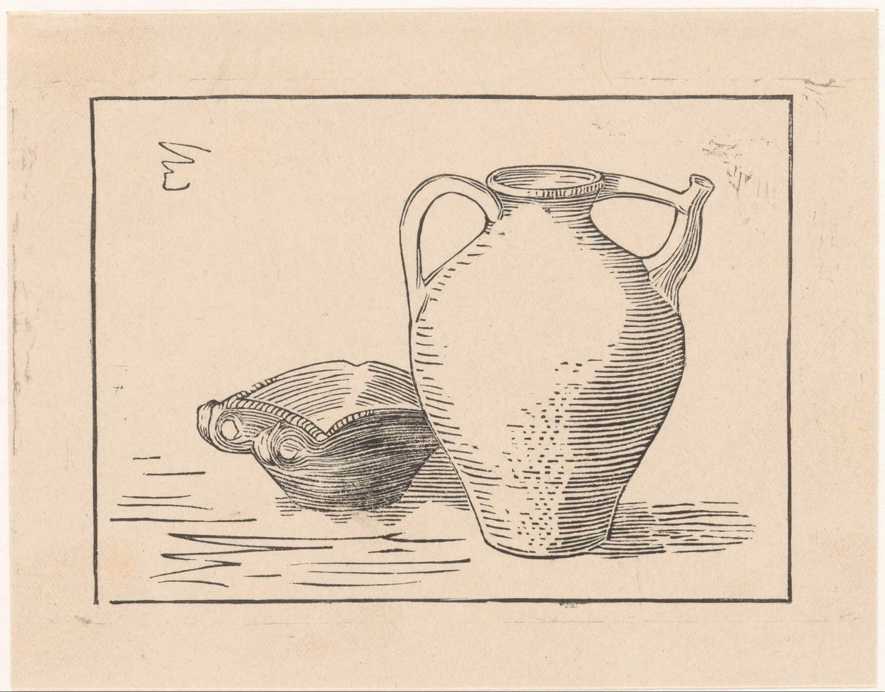 Stillleben mit Kanne und Aschenbecher von Julie de Graag