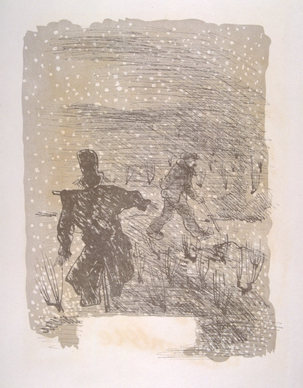 Humorvolle Weinillustration 1946. Illustration von Julien Pavil von Julien Pavil