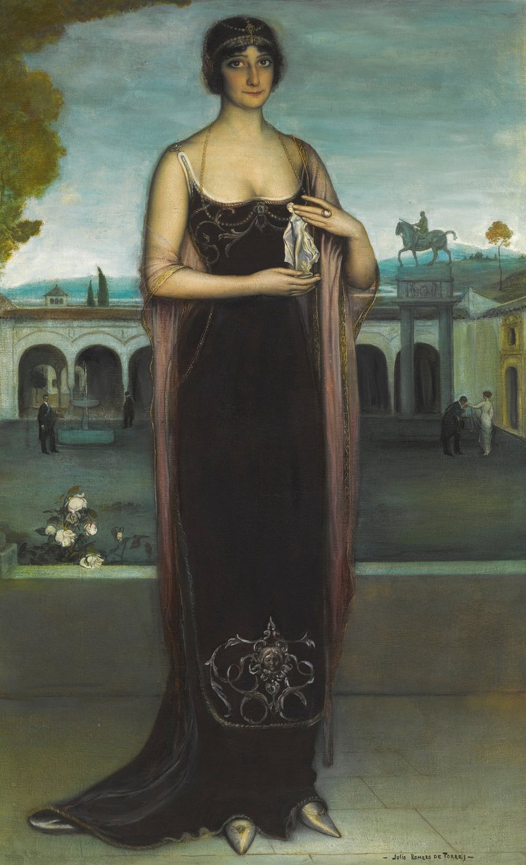 Porträt von Adela Carboné 1890-1960, ca. 1911 von Julio Romero de Torres