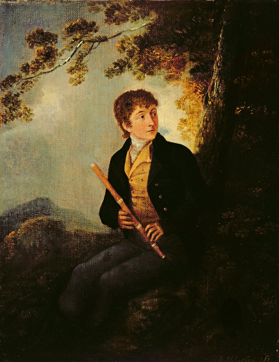 Porträt des Sohnes des Künstlers, J.C. Ibbetson Jnr. von Julius Caesar Ibbetson