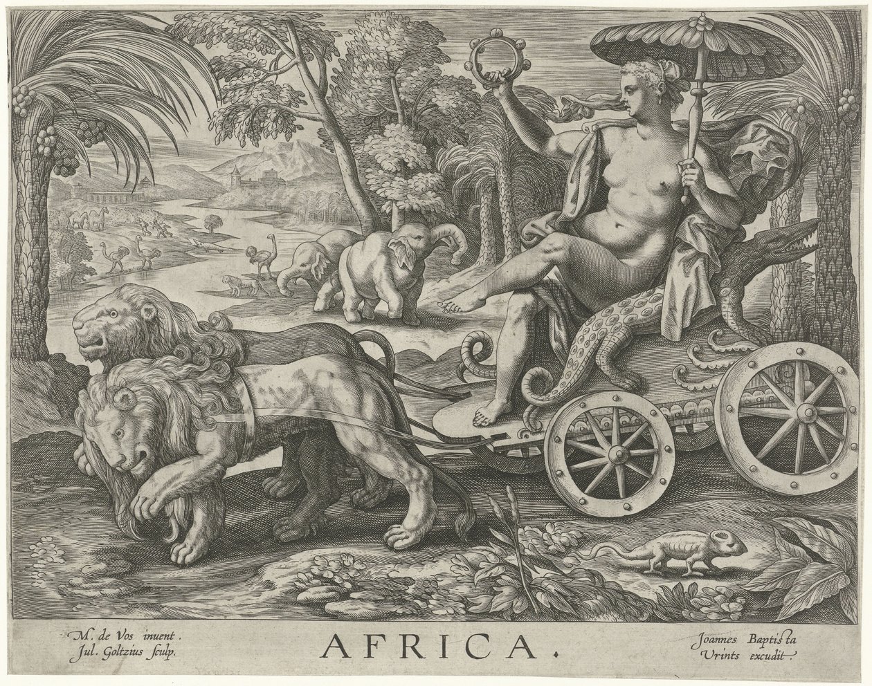 Afrika von Julius Goltzius