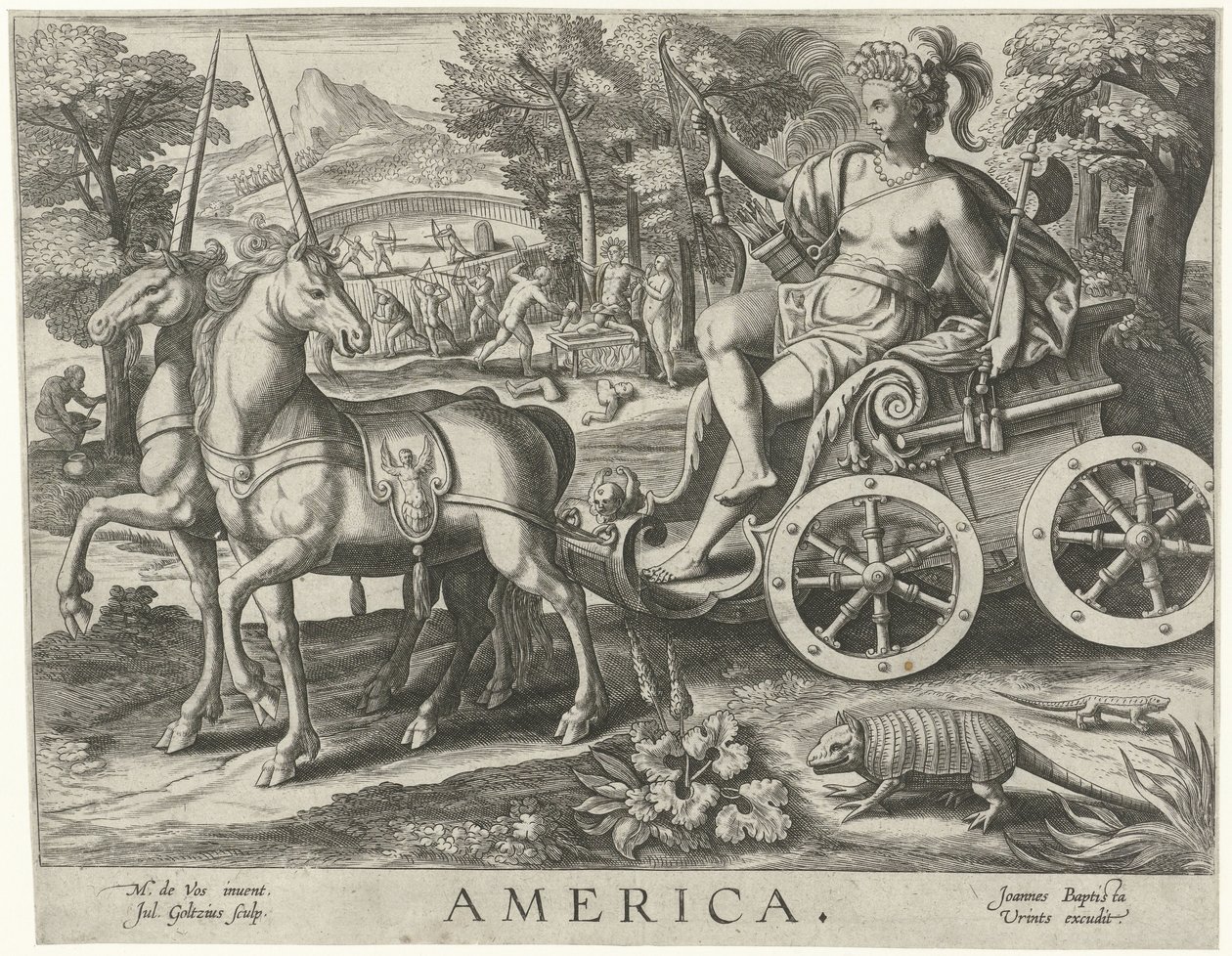Amerika von Julius Goltzius