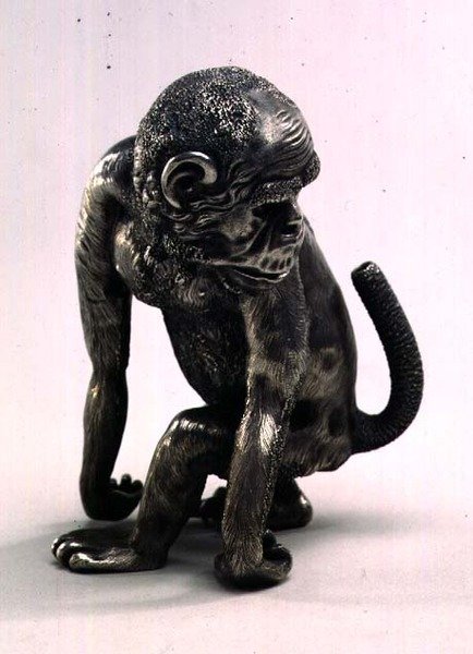 Figur eines Affen für Faberge, ca. 1896-1908 von Julius Rappoport