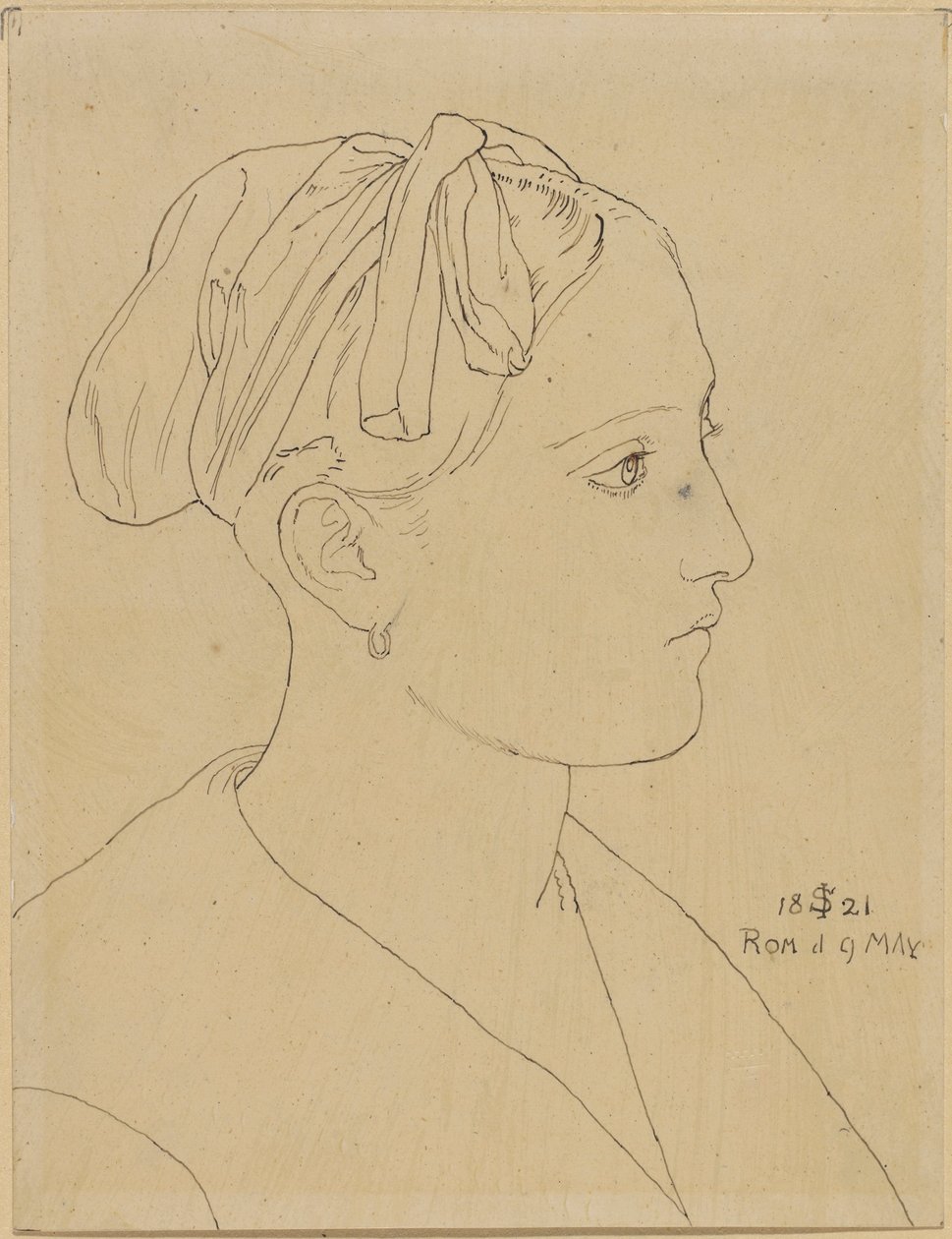 Brustbild einer Römerin - Vittoria Caldoni von Julius Schnorr von Carolsfeld