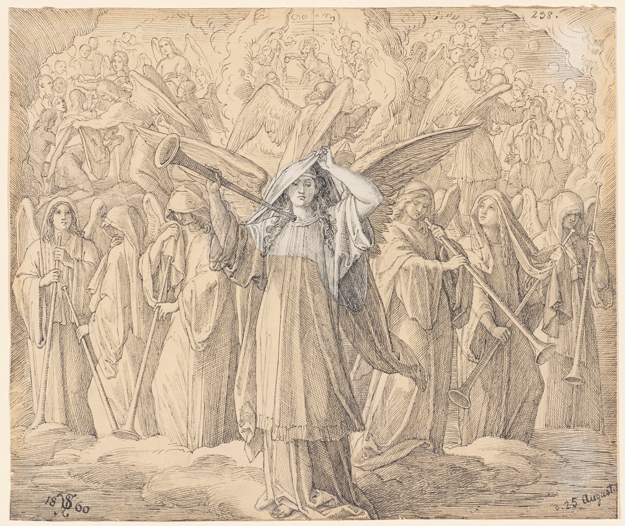 Das siebente Siegel des Buches wird von Julius Schnorr von Carolsfeld