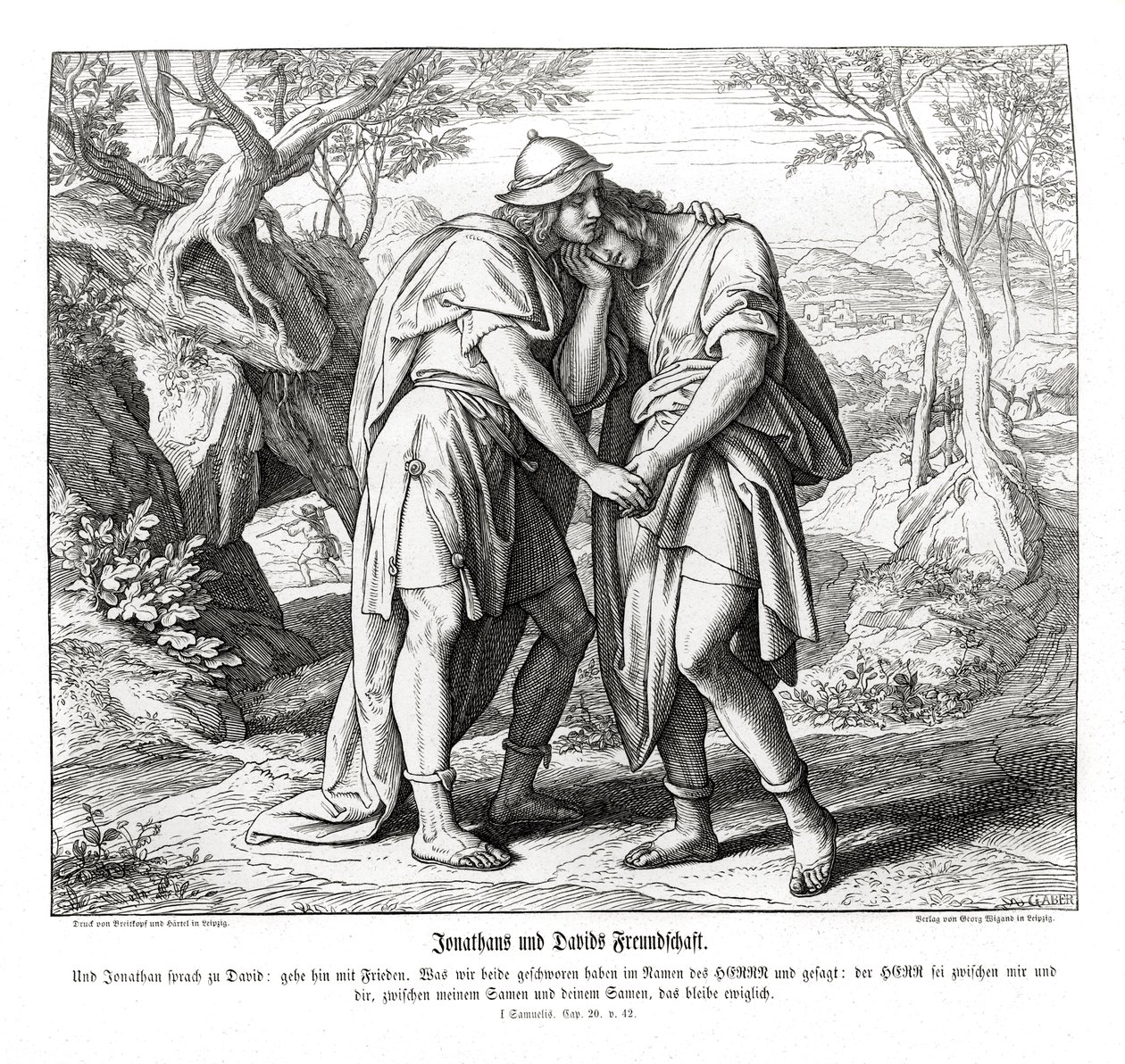 Die Freundschaft von Jonathan und David von Julius Schnorr von Carolsfeld