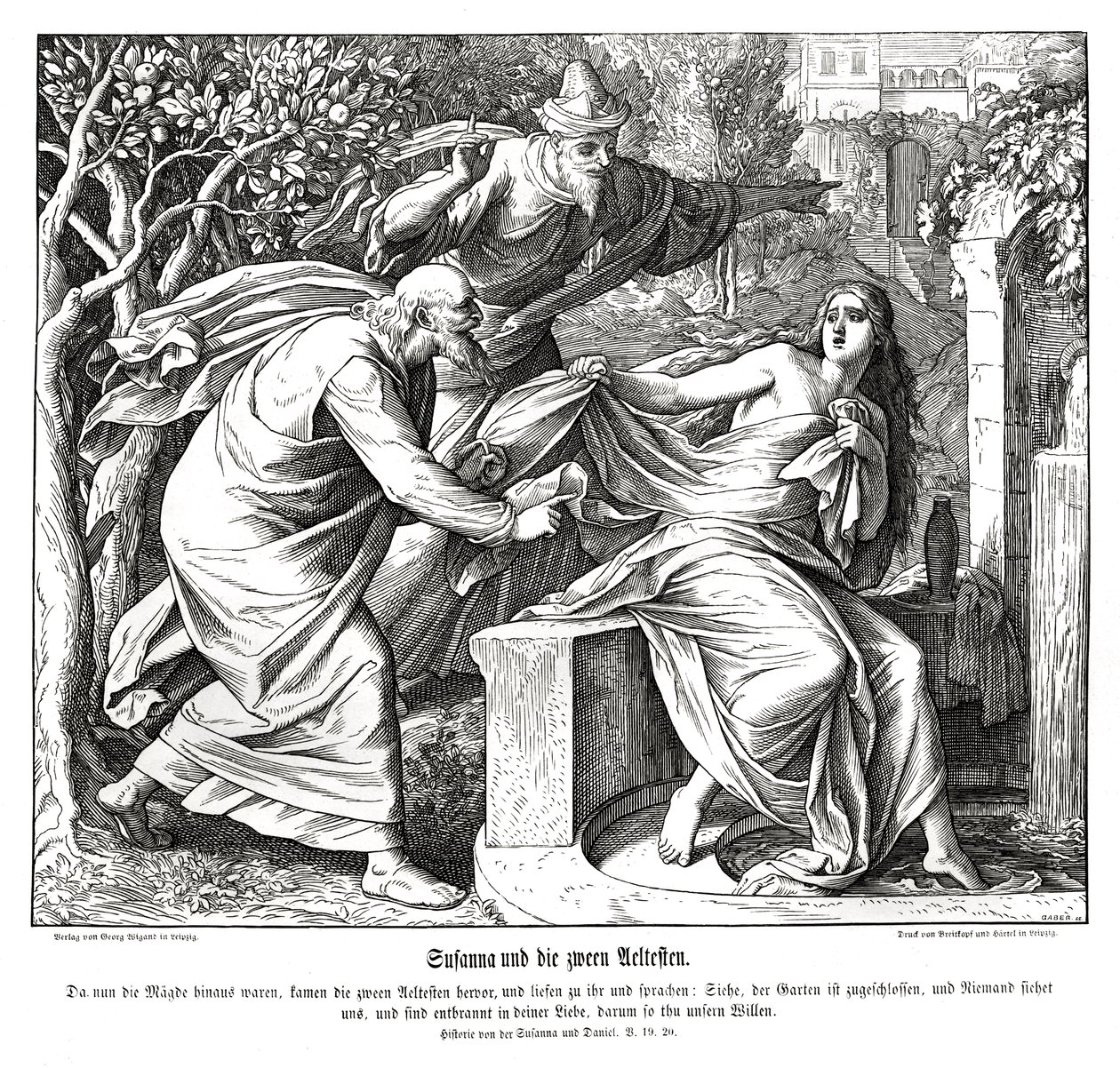 Susanna und die Ältesten, Susanna und Daniel von Julius Schnorr von Carolsfeld