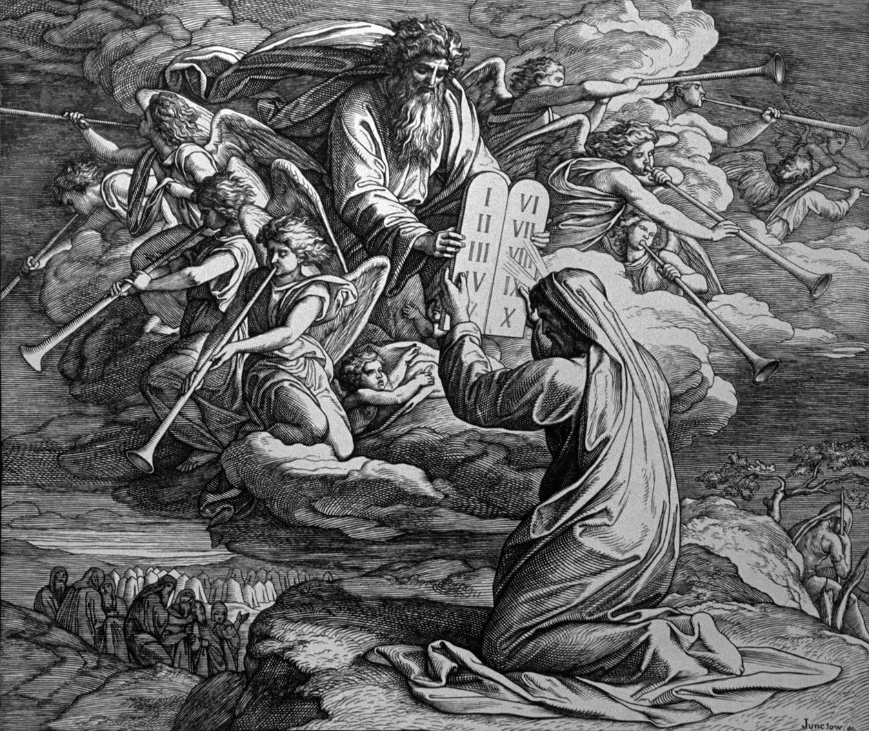 Die Tafeln des Gesetzes von Julius Schnorr von Carolsfeld
