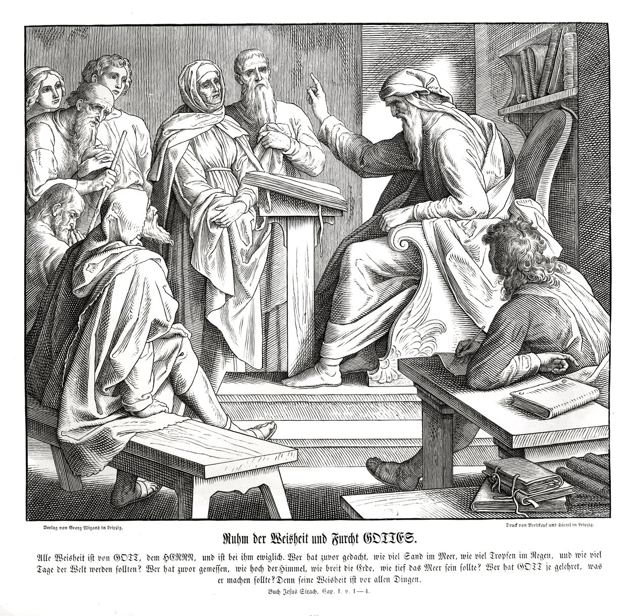 Weisheit des Herrn, Buch Sirach von Julius Schnorr von Carolsfeld