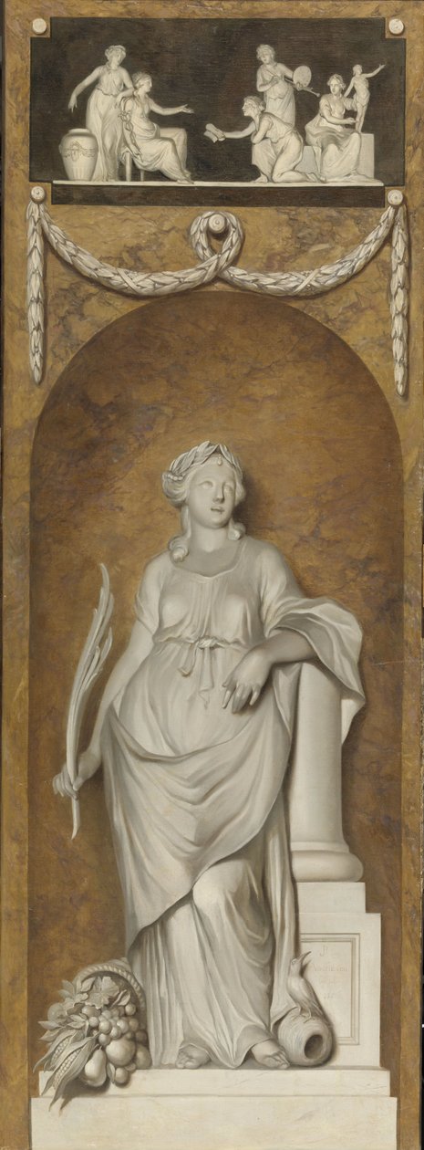 Bemalte Wandbehänge mit Frieden von Jurriaan Andriessen (signed by artist)