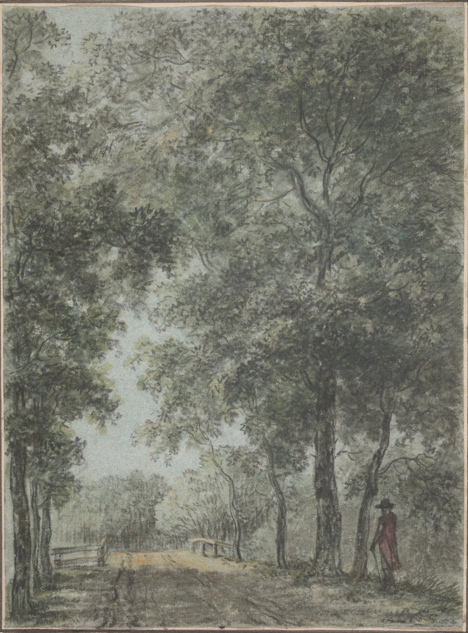 Ein bewaldeter Pfad bei Treslong, nahe Hillegom von Jurriaan Andriessen