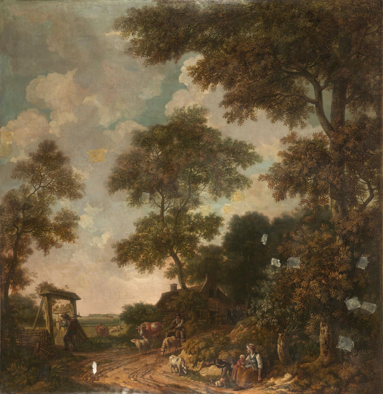 Wandbehang mit holländischer Landschaft, zugehörig zum Saal der Nieuwe Doelenstraat 22 von Jurriaan Andriessen