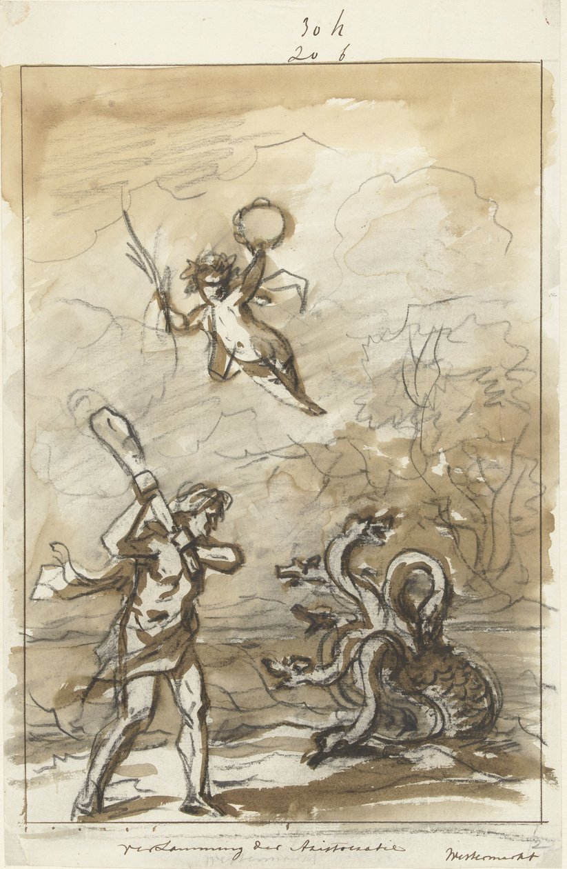 Zerstörung der Aristokratie, Dekoration auf dem Westermarkt, 1795 von Jurriaan Andriessen