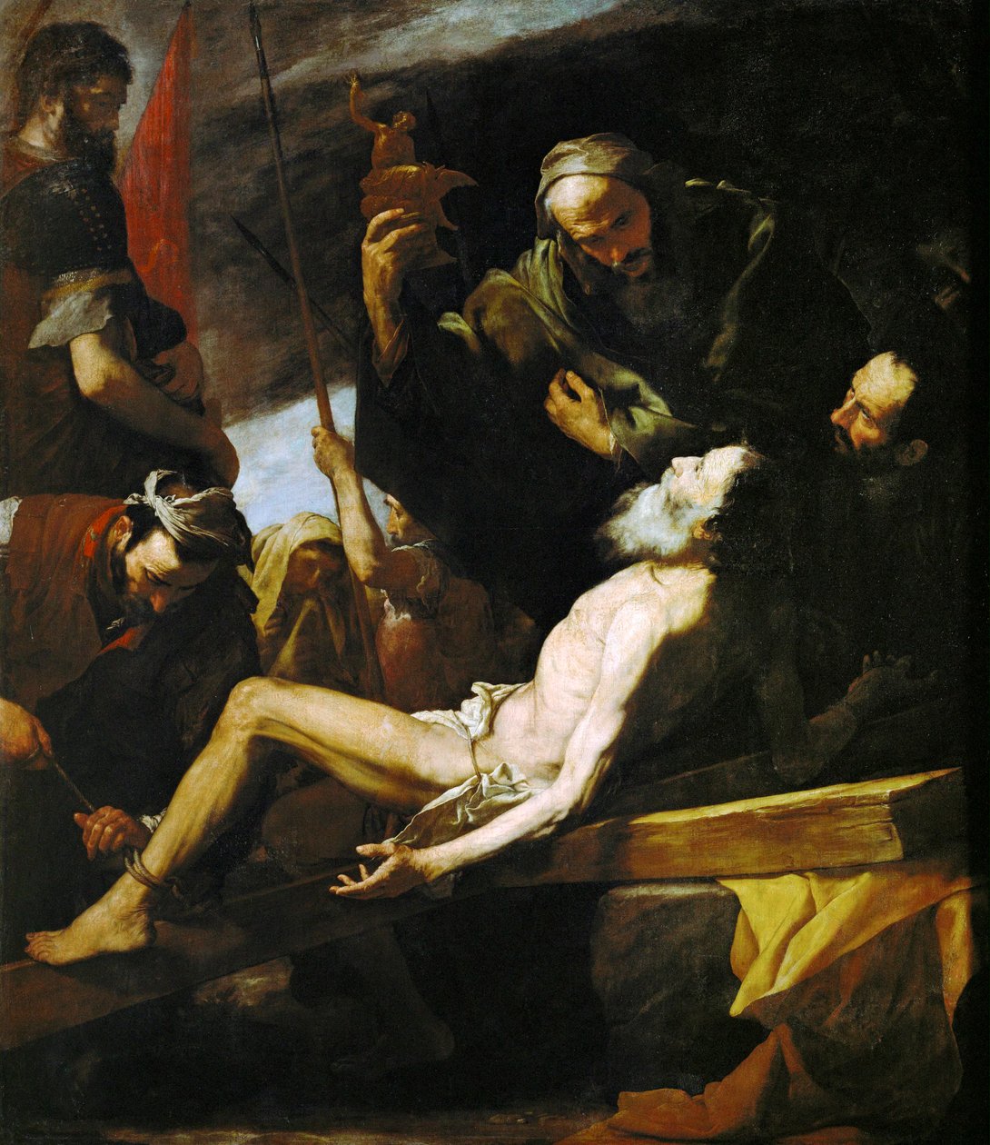 Martyrium des Heiligen Andreas von Jusepe de (1591-1652) Ribera