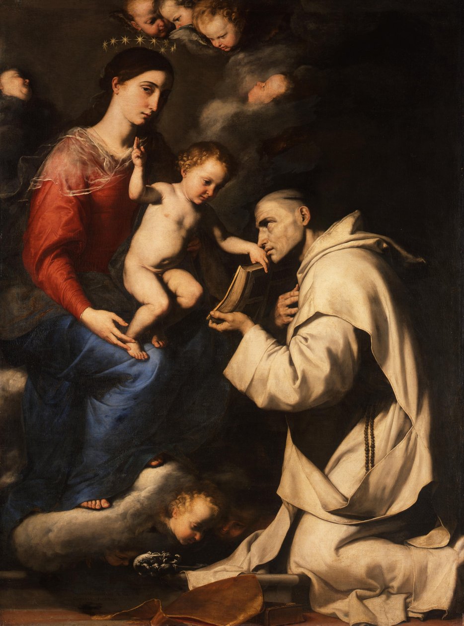 Maria mit dem Kind und dem heiligen Bruno von Jusepe de Ribera