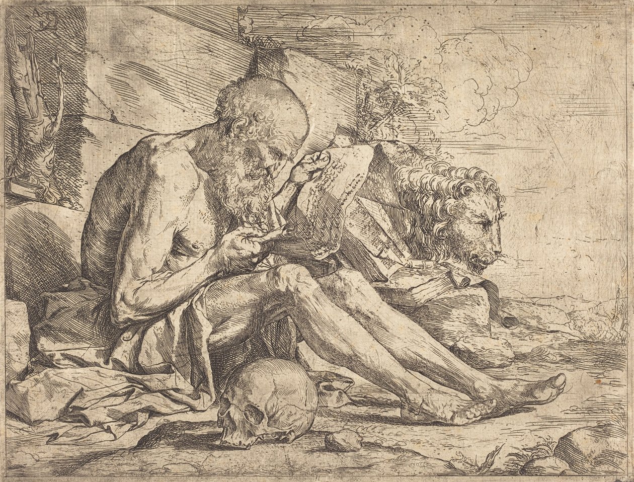 Der lesende heilige Hieronymus von Jusepe de Ribera