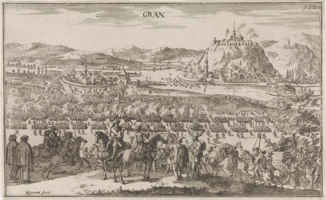 Schlacht bei Párkány im Jahr 1683 von Justus van den Nijpoort