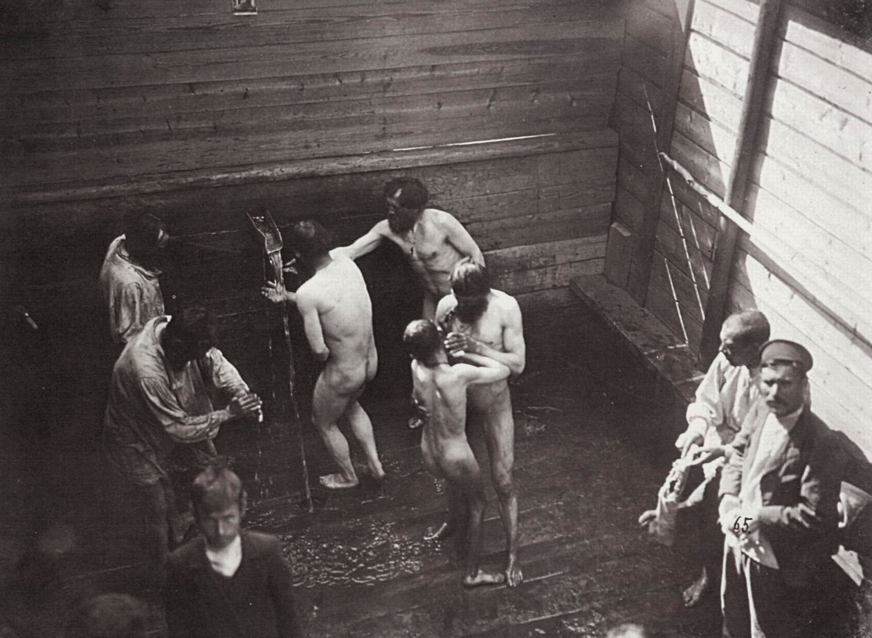 Die heilige Quelle im Sarov-Kloster, Russland, 1903 von K. von Hahn