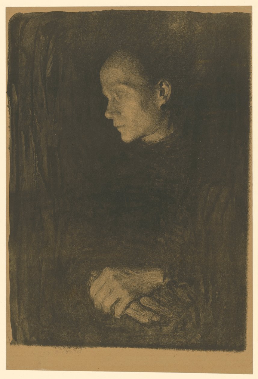 Arbeiterfrau im Profil nach links (Endgültige Fassung, 1. Zustand) von Käthe Kollwitz