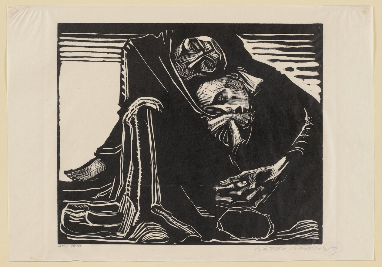 Endgültige dritte Fassung. Für das Mappenwerk „Jahrbuch der Originalgraphik“, 3. Jg., Berlin: Wohlgemuth & Lissner, 1921 von Käthe Kollwitz
