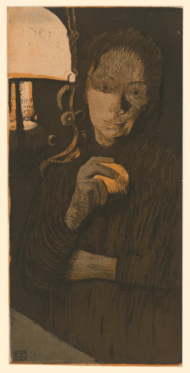 Frau mit Orange (2. Zustand) von Käthe Kollwitz