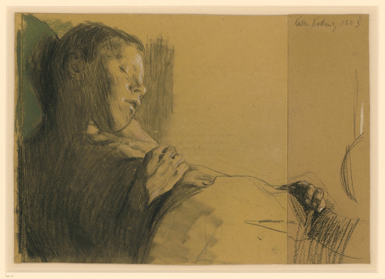 Schlafender Knabe (Das tote Kind) von Käthe Kollwitz