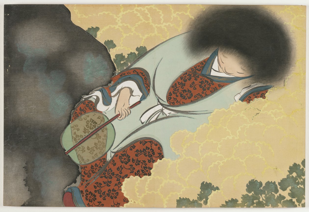 Blumen von hundert Welten (Momoyogusa): Chrysanthemenjunge von Kamisaka Sekka