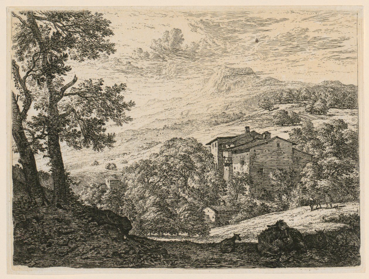 Zwei Schafe und ein Esel von Karel Dujardin