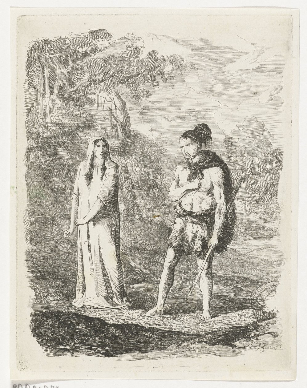 Drogene verspricht Angor die Hand von Olwene von Karel Frederik Bombled