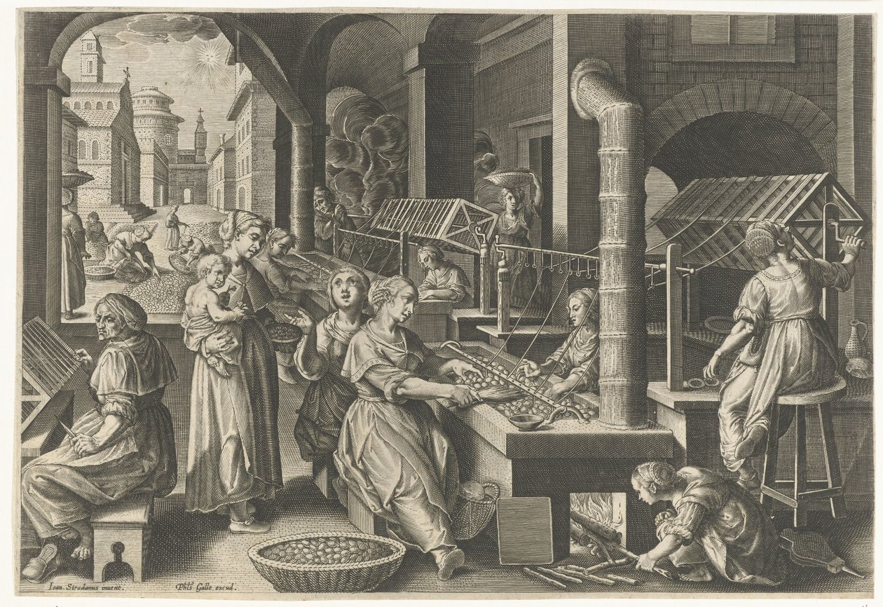 Haspeln der Seide von Karel van Mallery