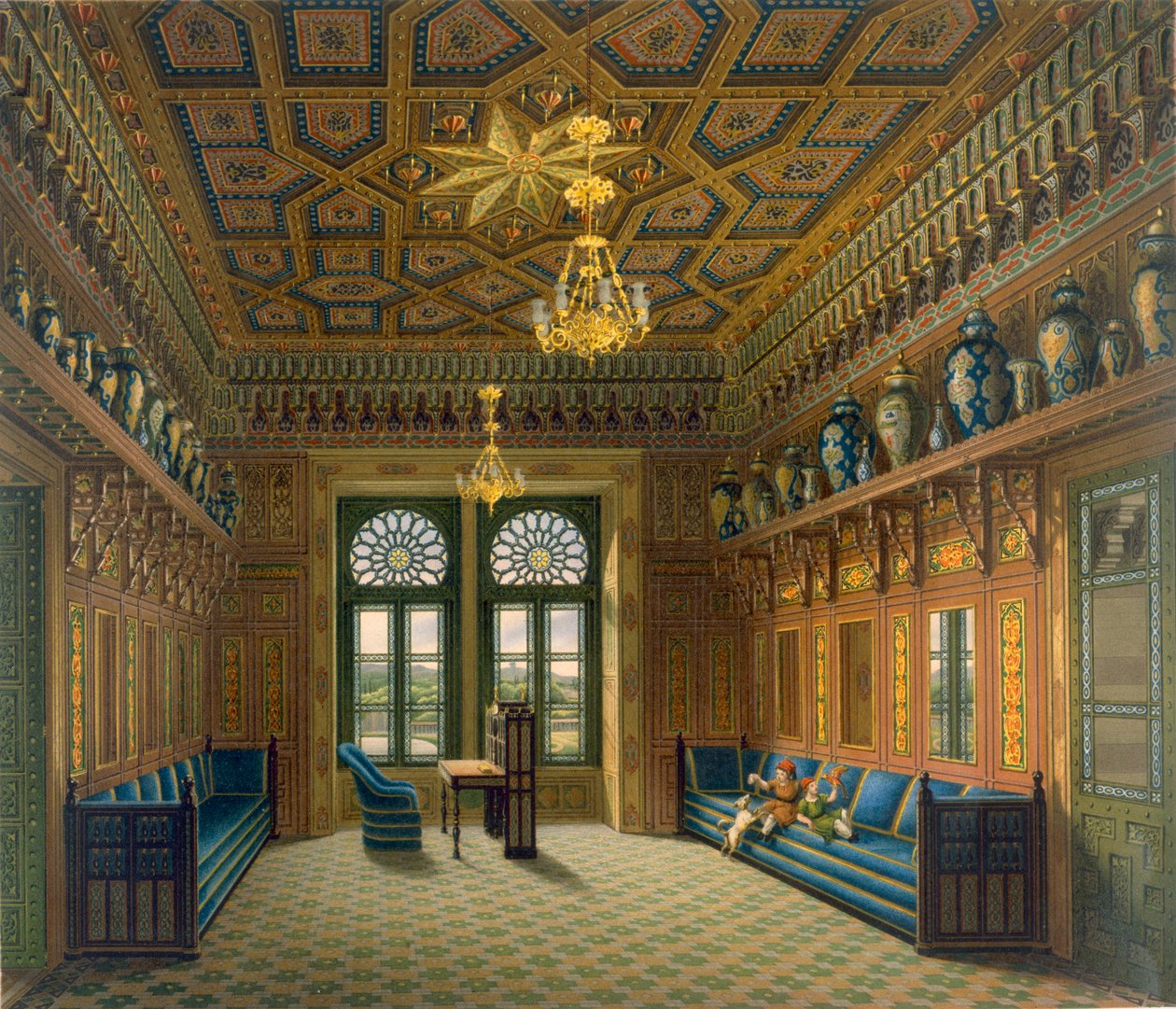 Entwurf für den großen Empfangsraum, 1837 von Karl Ludwig Wilhelm Zanth